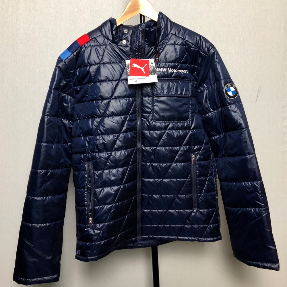 Large Puma BMW down jacket.